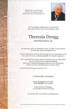 Portrait von Theresia Dengg