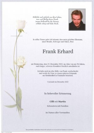 Portrait von Frank Erhard