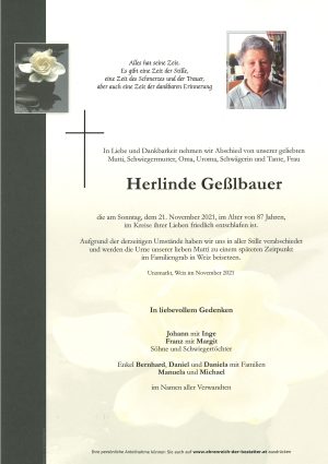 Portrait von Herlinde Geßlbauer