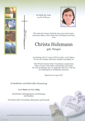 Portrait von Christa Holzmann