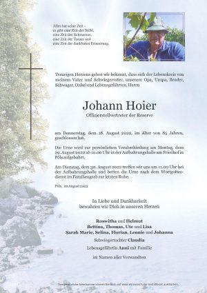 Portrait von Johann Hoier