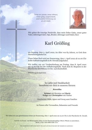 Portrait von Karl Größing