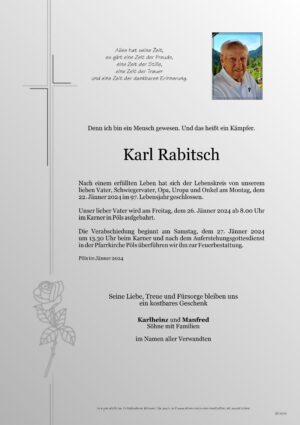 Portrait von Karl Rabitsch