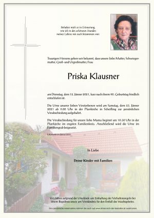 Portrait von Priska Klausner