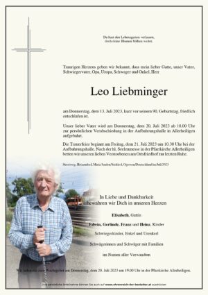 Portrait von Leo Liebminger