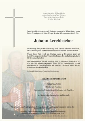 Portrait von Johann Lerchbacher