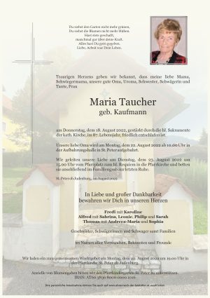 Portrait von Maria Taucher