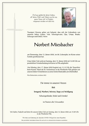 Portrait von Norbert Miesbacher