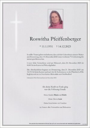 Portrait von Roswitha Pfeiffenberger