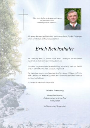 Portrait von Erich Reichsthaler