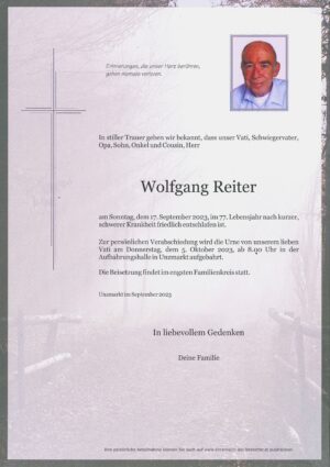 Portrait von Wolfgang Reiter