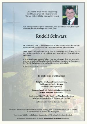 Portrait von Rudolf Schwarz